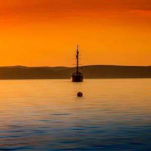 Stock Photo Balaton Sunset 73308545